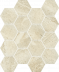 Плитка Ceramika Paradyz Sunlight Beige Prasowana Hexagon мозаика (22х25,5)